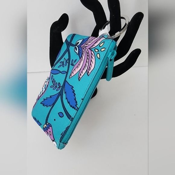 Vera Bradley Beach Towel, Straw Tote & Wallet BUNDLE in Peacock Garden … - Picture 11 of 14
